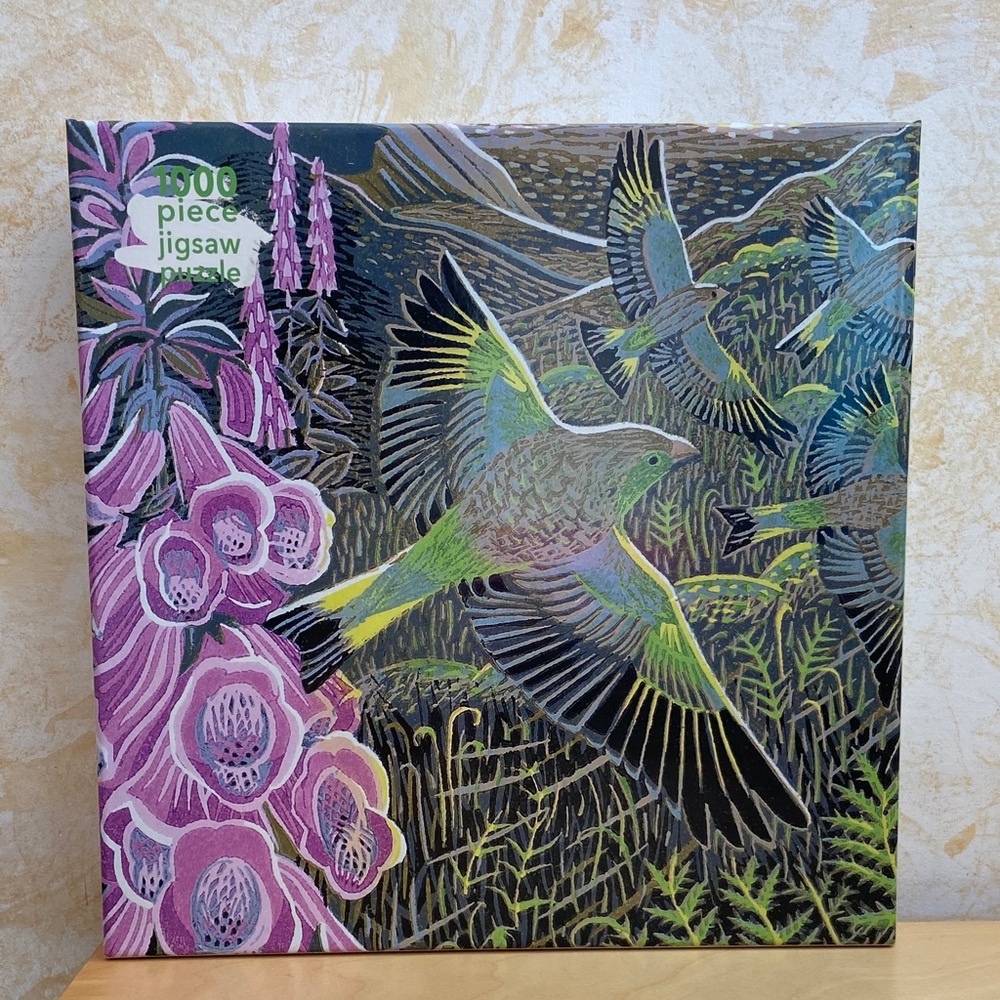 Flame Tree Foxgloves & Finches - 1000 Piece Puzzle